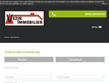 Tablet Screenshot of immobilier-vezin.com
